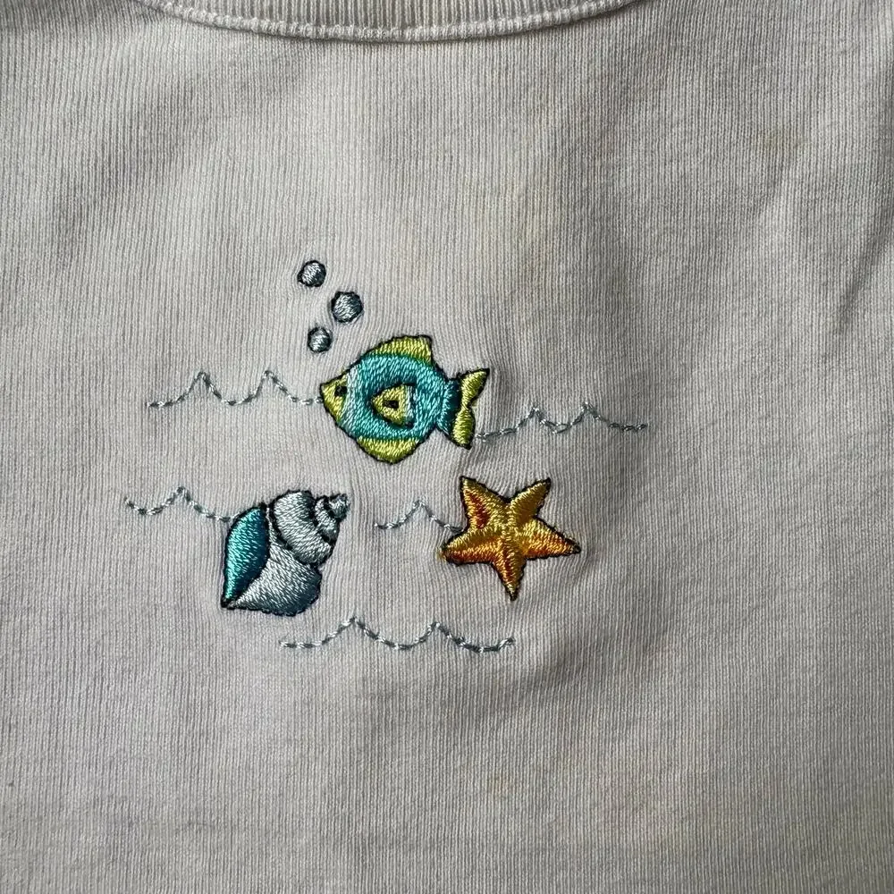 Vintage Y2K Gymboree Fish Onesie - Size 18-24M
